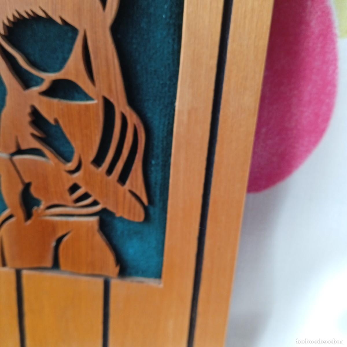 Vintage: CUADRO CON VIRGEN EN MADERA CALADA-VINTAGE - Foto 4