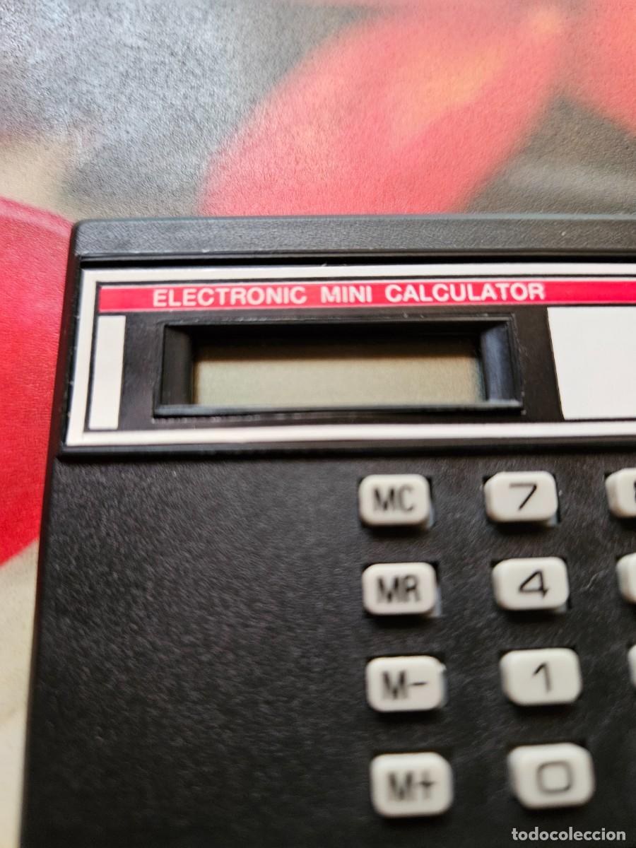 Vintage: Electronic Mini Calculator, A&ntilde;os 80. (Mini calculadora). - Foto 5