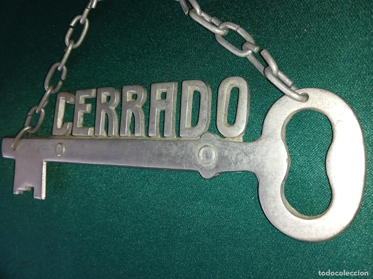 Vintage: Cartel de CERRADO, Tienda. - Foto 1