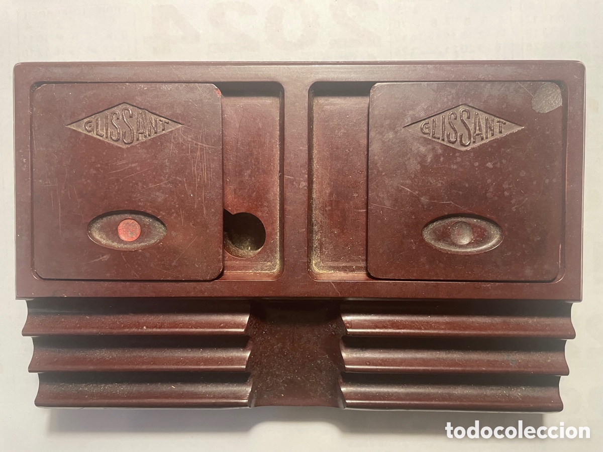 Vintage: TINTERO VINTAGE de BAQUELITA - Foto 6