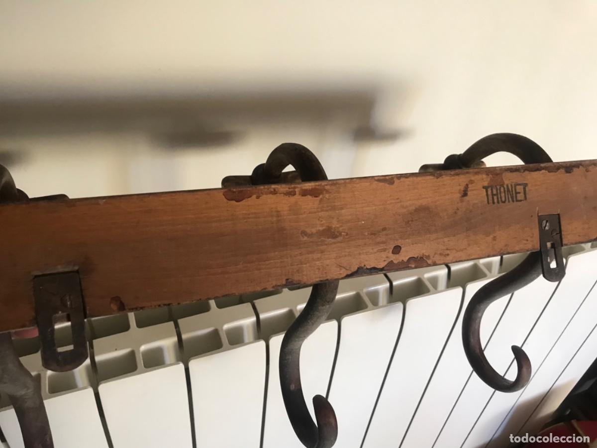 Vintage: Antiguo Perchero de madera THONET, original con la marca Thonet e - Foto 6