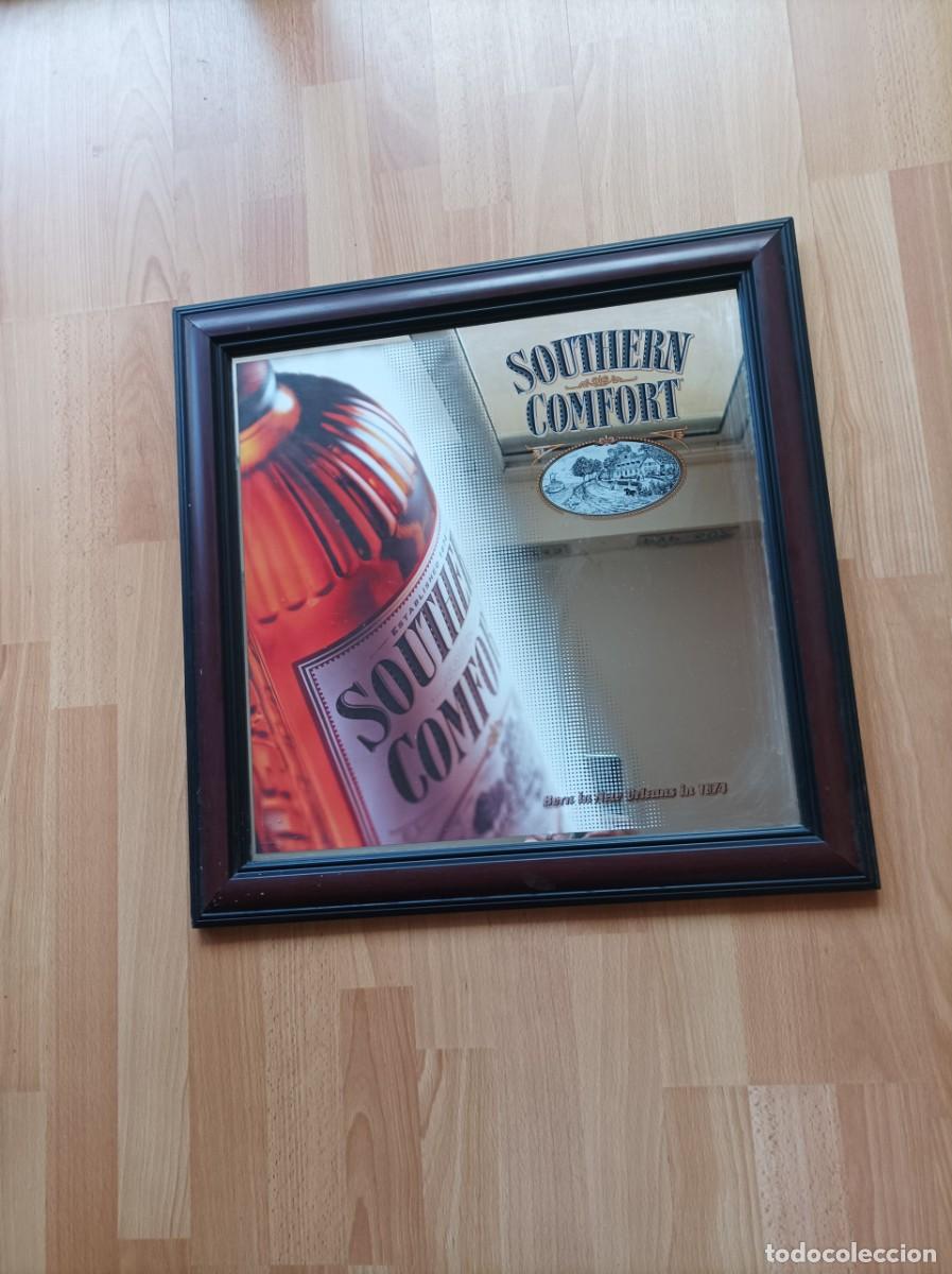 Vintage: CARTEL ESPEJO VINTAGE WHISKY SOUTHERN COMFORT MEDIDAS : 55 CM X 55 CM