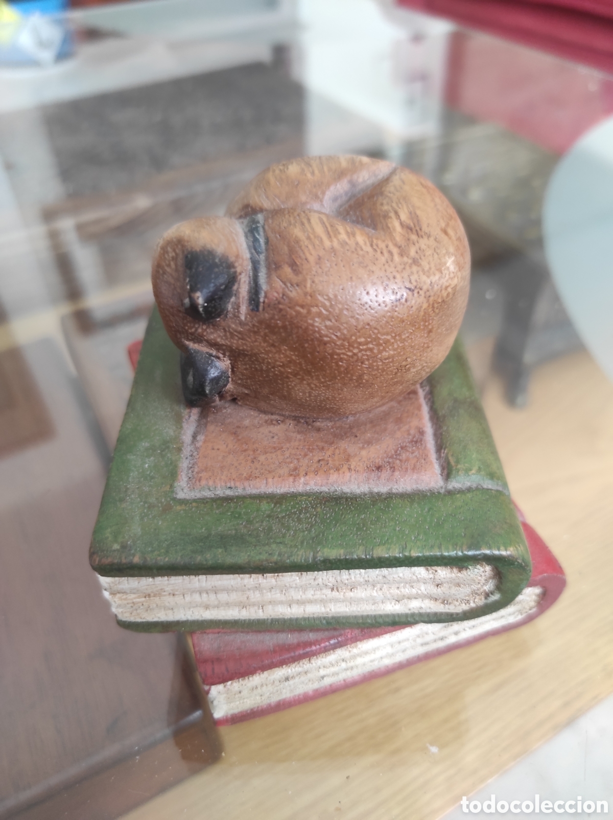 Vintage: Figura de gatito sobre libro - Foto 4