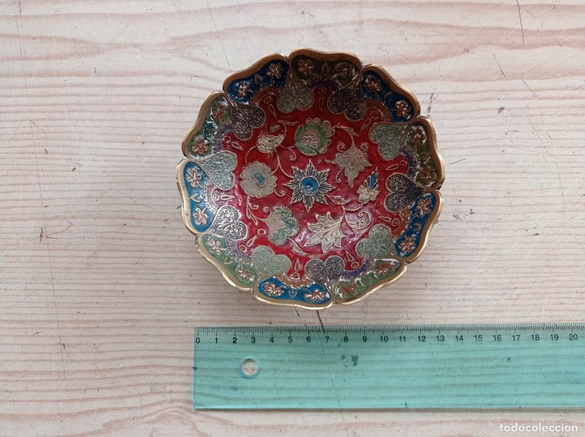 Vintage: Cuenco Hindu Laton Cobre - Fabricado En India