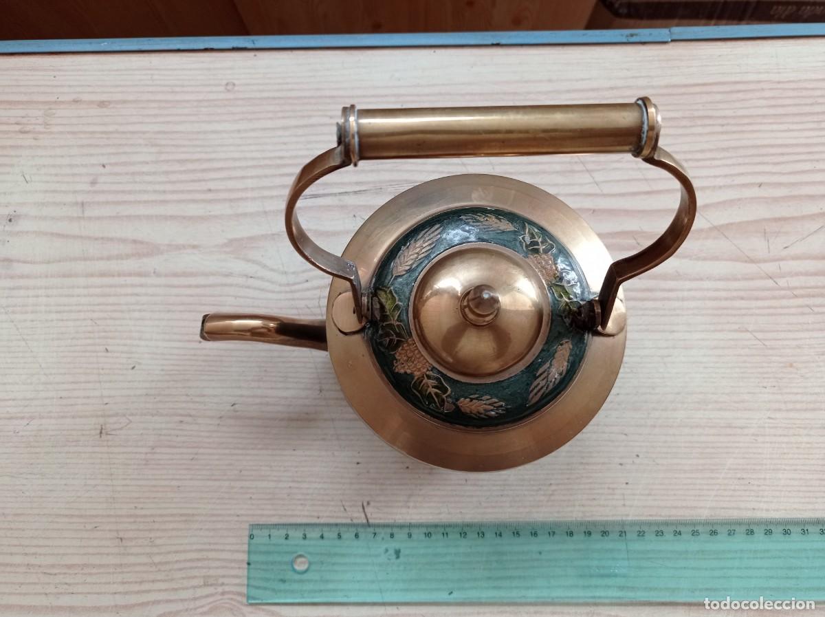 Vintage: Tetera De Laton - Cobre - Foto 1