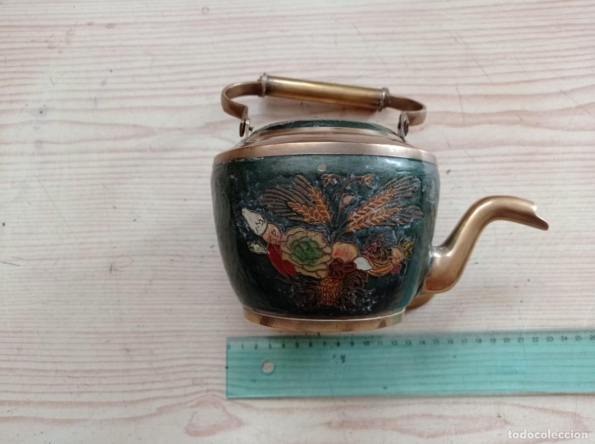 Vintage: Tetera De Laton - Cobre - Foto 3