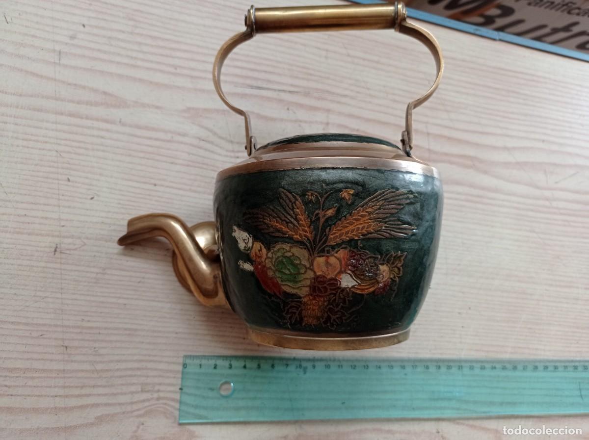 Vintage: Tetera De Laton - Cobre - Foto 4