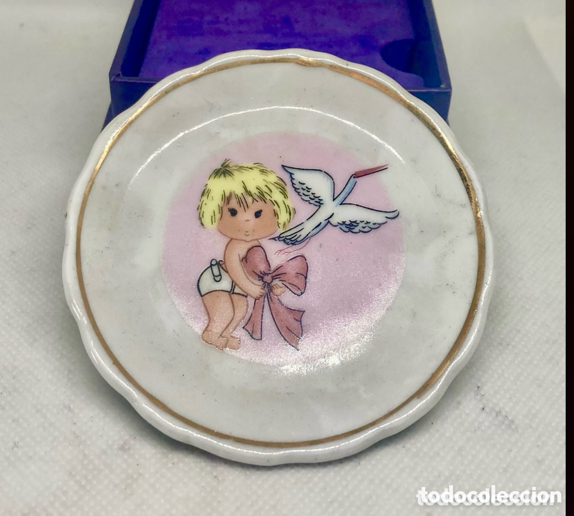 Vintage: PLATO BUEN REGALO A UN RECI&Eacute;N NACIDO