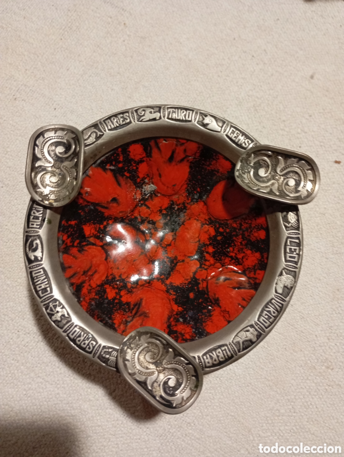 Vintage: Cenicero horoscopos con esmalte - Foto 2