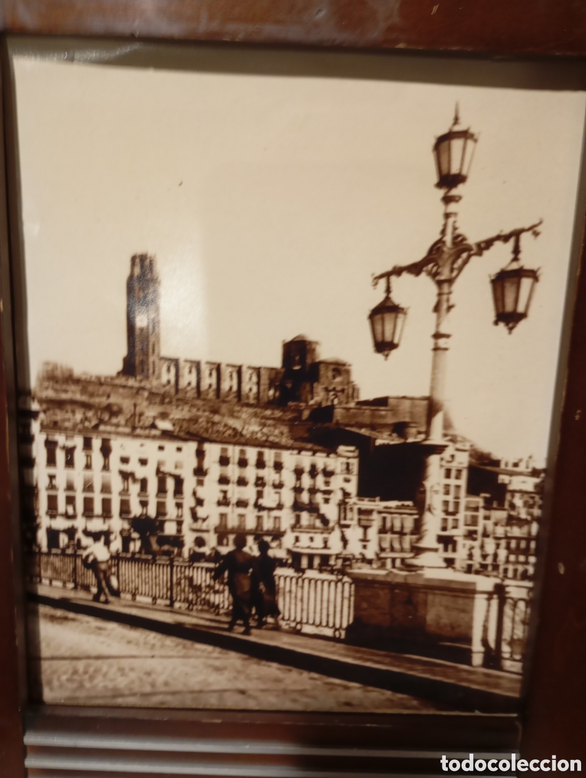 Vintage: Fotograf&iacute;a Lleida con su marco - Foto 2