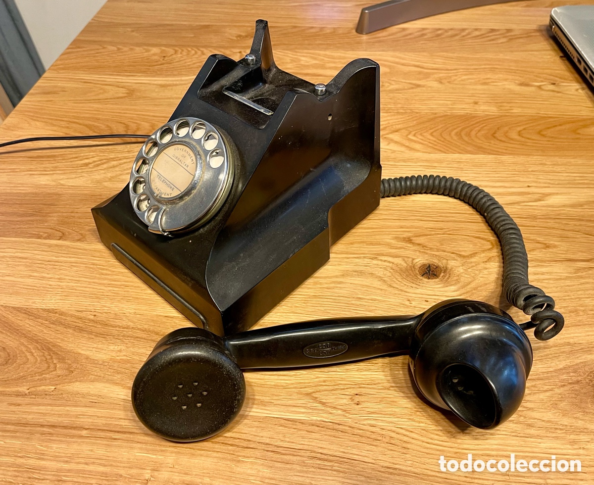 Vintage: Tel&eacute;fono antiguo de Gibraltar - Foto 2