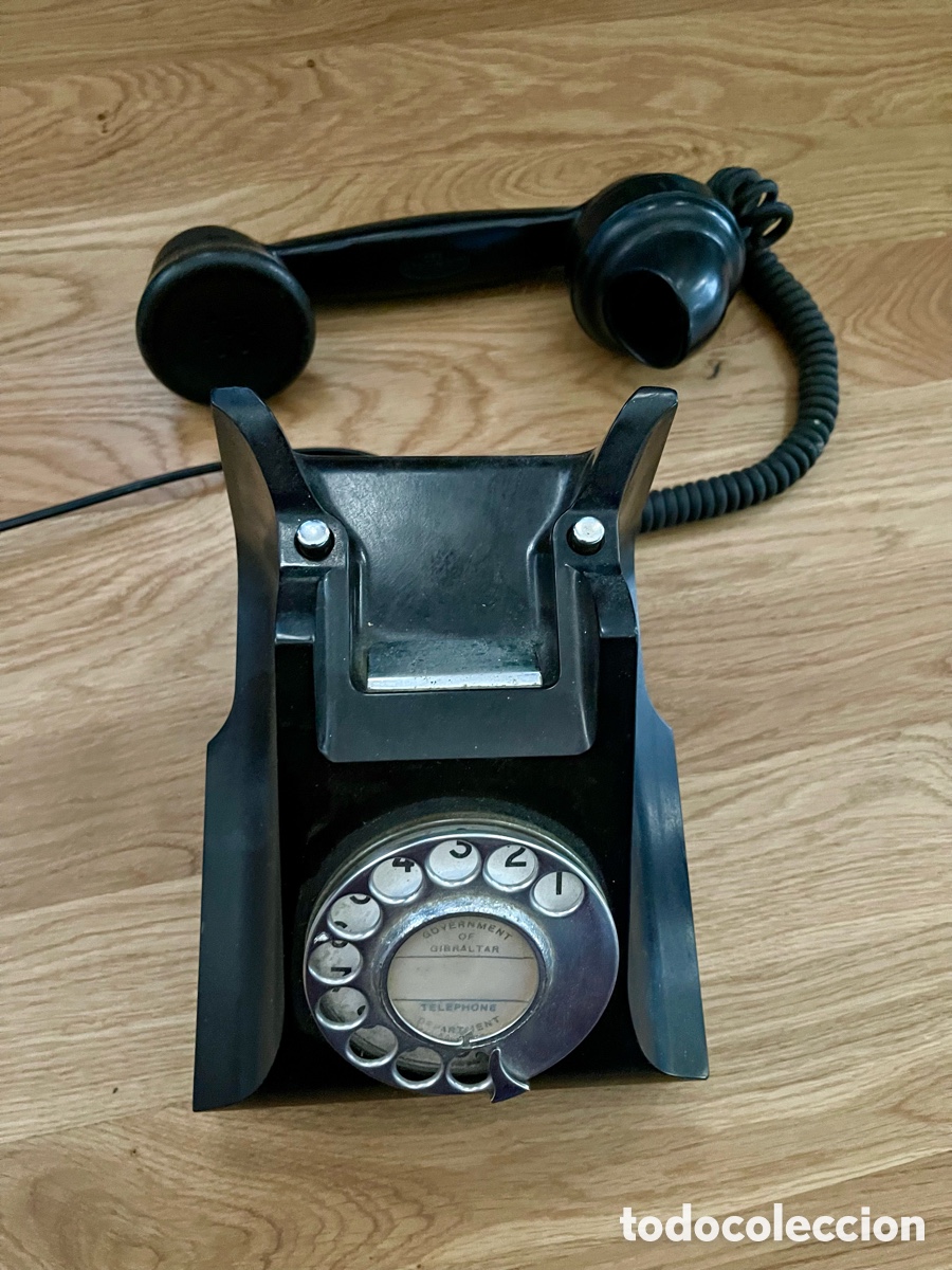 Vintage: Tel&eacute;fono antiguo de Gibraltar - Foto 3