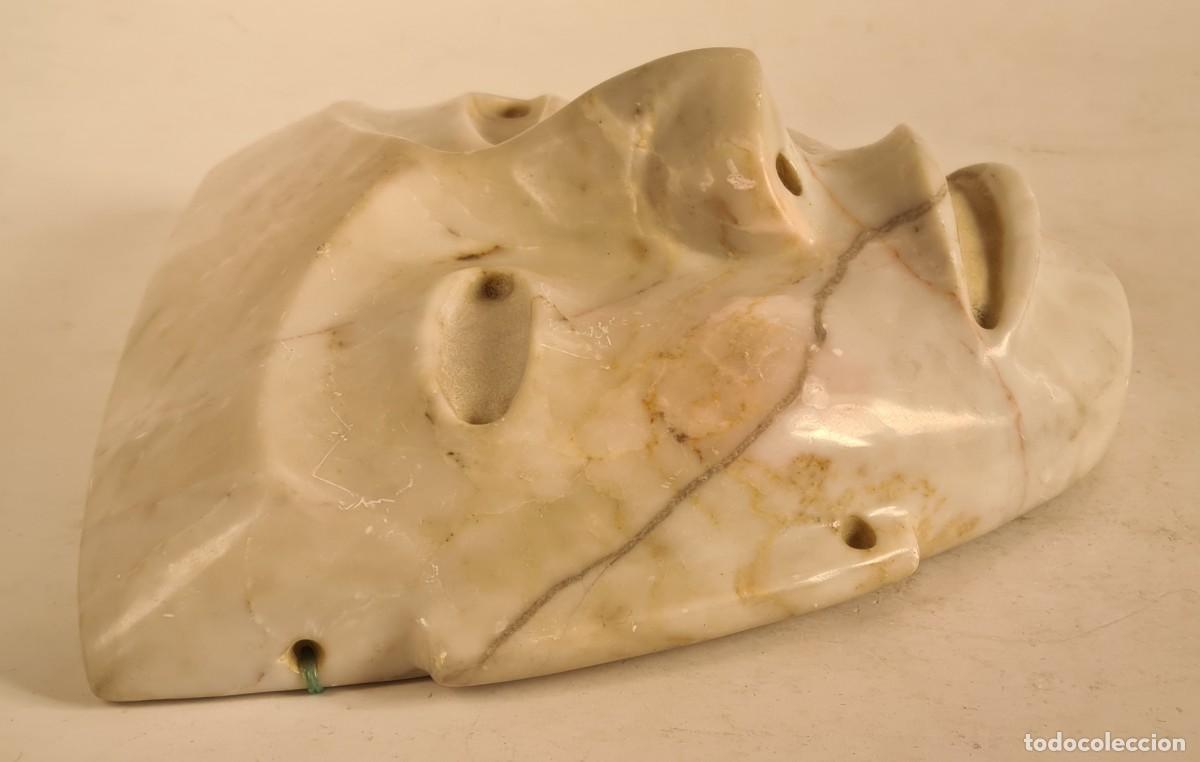 Vintage: M&aacute;scara de M&aacute;rmol Rostro Oriental - Decoraci&oacute;n - Foto 8