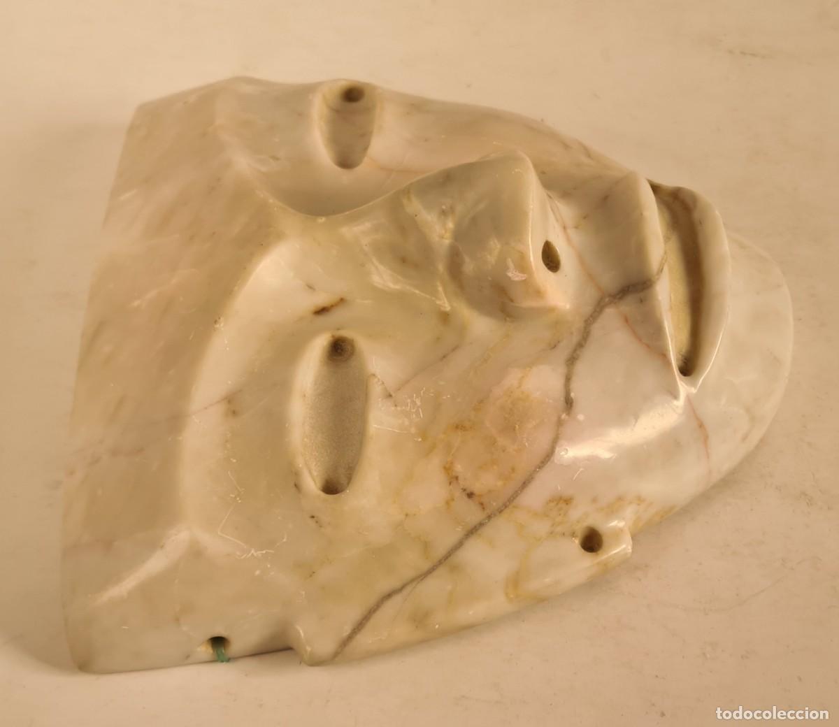Vintage: M&aacute;scara de M&aacute;rmol Rostro Oriental - Decoraci&oacute;n - Foto 9