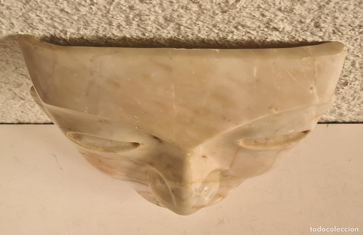 Vintage: M&aacute;scara de M&aacute;rmol Rostro Oriental - Decoraci&oacute;n - Foto 4
