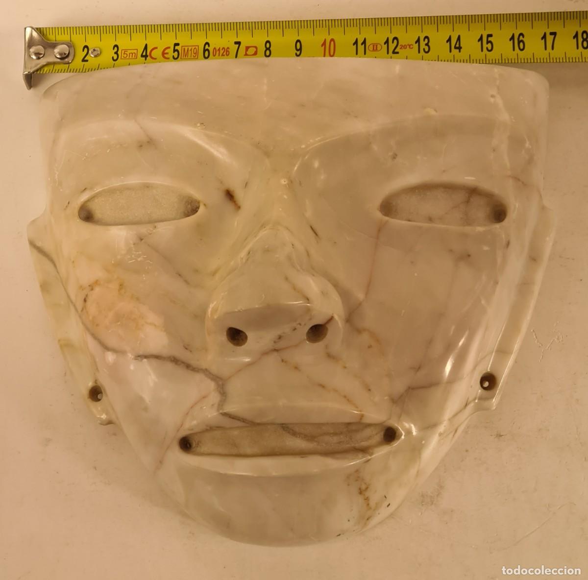 Vintage: M&aacute;scara de M&aacute;rmol Rostro Oriental - Decoraci&oacute;n - Foto 21