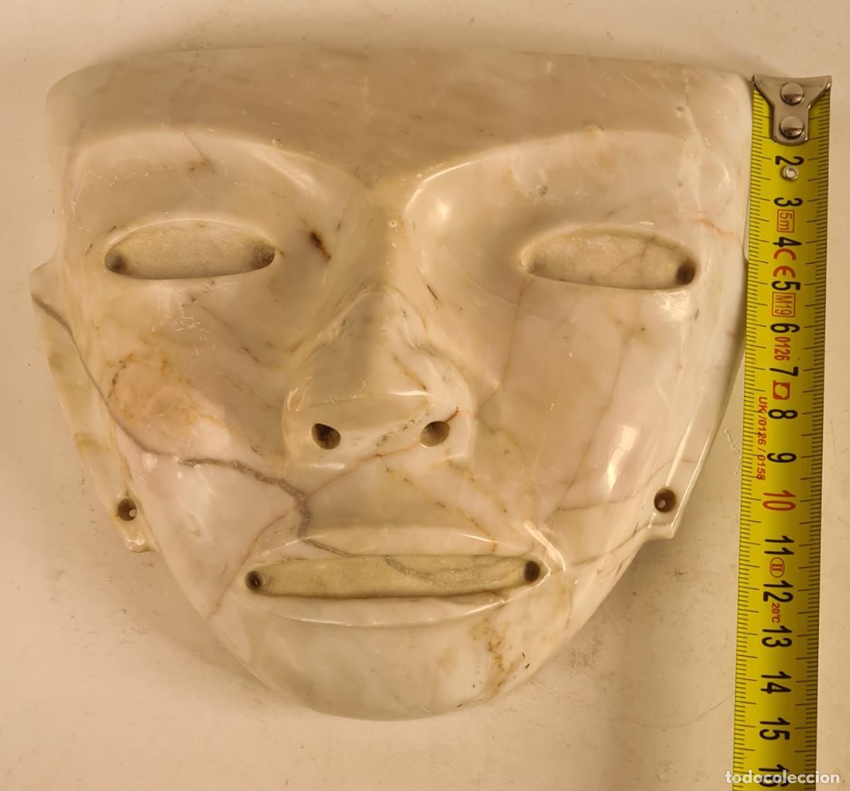 Vintage: M&aacute;scara de M&aacute;rmol Rostro Oriental - Decoraci&oacute;n - Foto 22