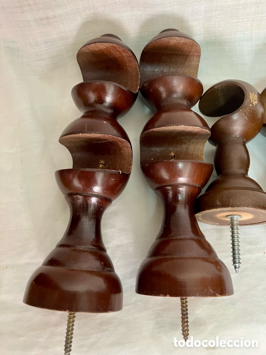 Vintage: 8 soportes para cortinas de madera - Foto 7