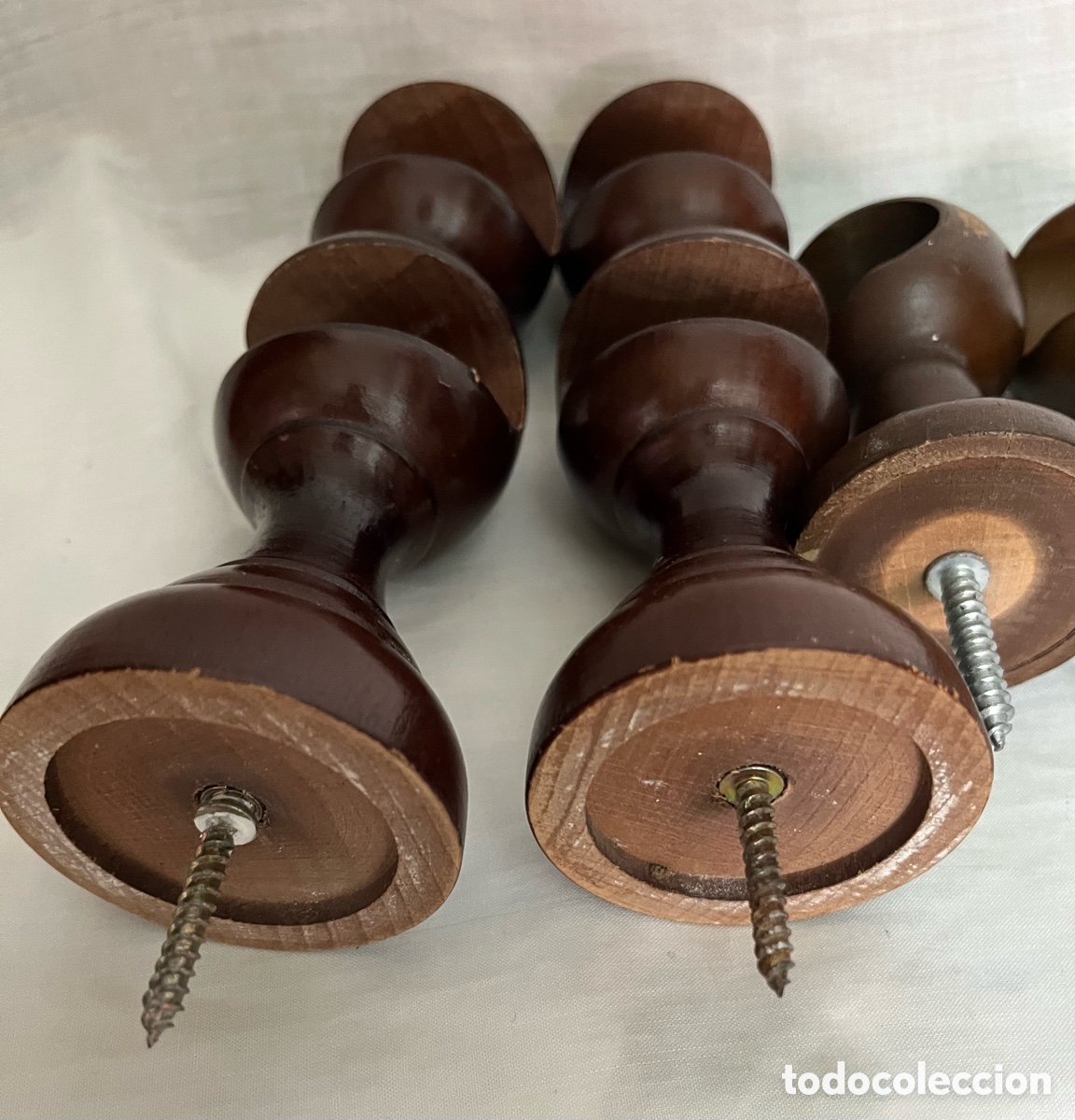 Vintage: 8 soportes para cortinas de madera - Foto 8