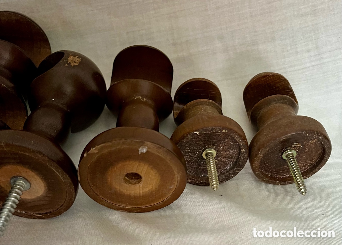 Vintage: 8 soportes para cortinas de madera - Foto 9
