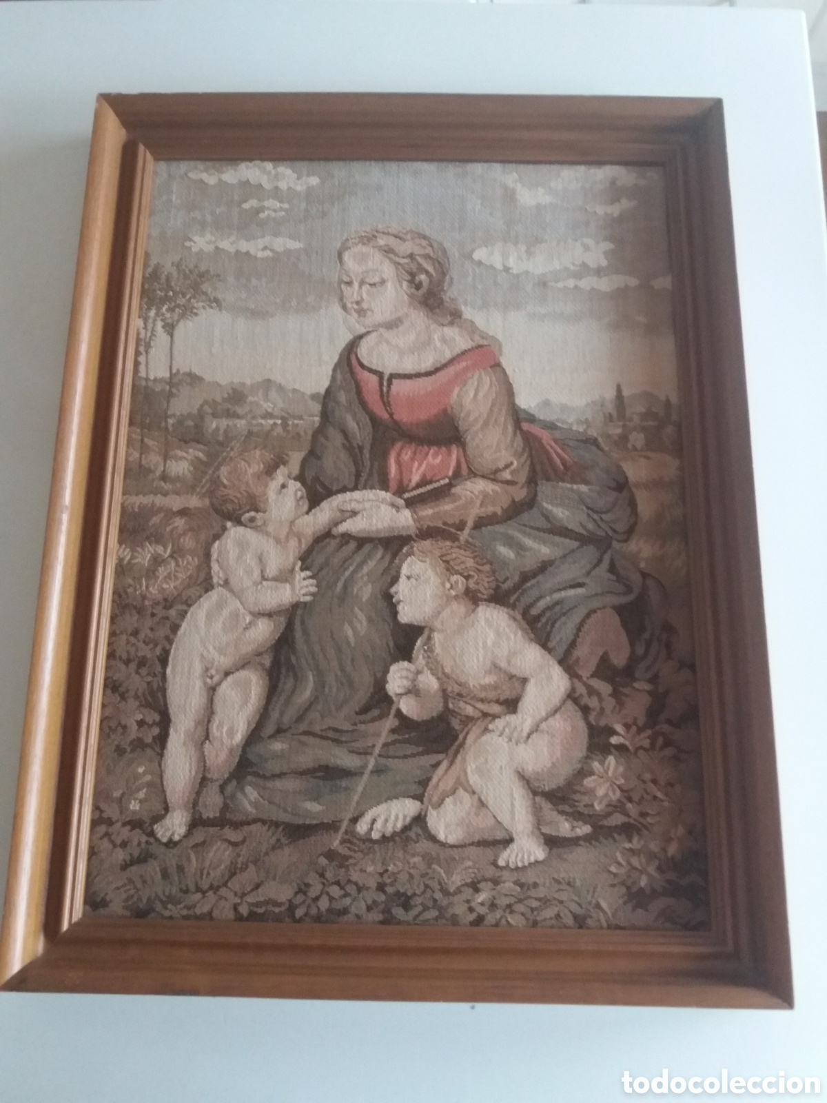 Vintage: Cuadro tapiz de principios de siglo XX