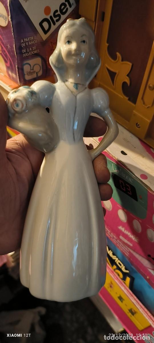 Vintage: DISNEY - ESPETACULAR FIGURA PORCELANA DISNEY BLANCA NIEVES MIDE 23 CM, SELLADA DISNEY