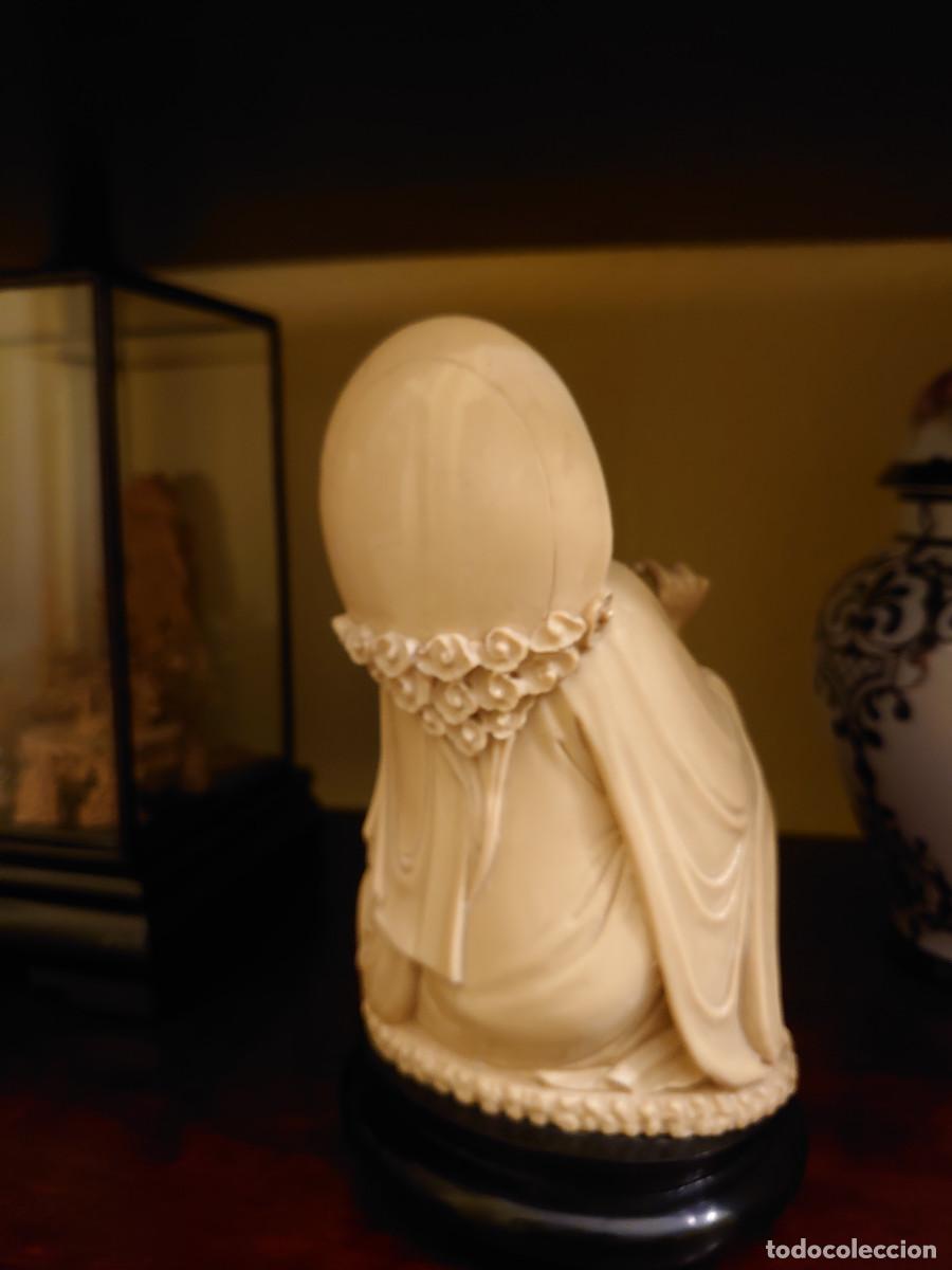 Vintage: Figura de resina asiatico. - Foto 2