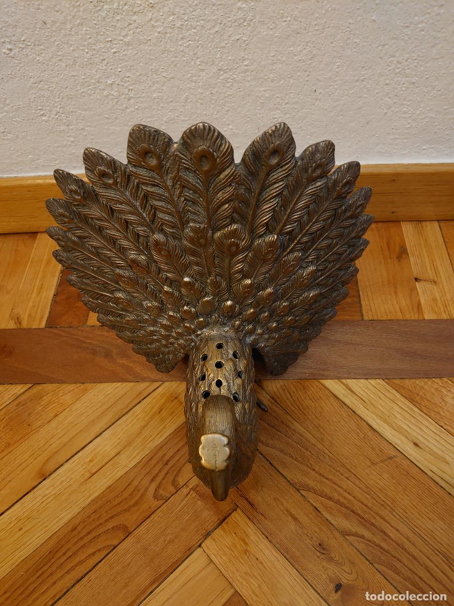Vintage: Pavo real de hierro fundido - Foto 1
