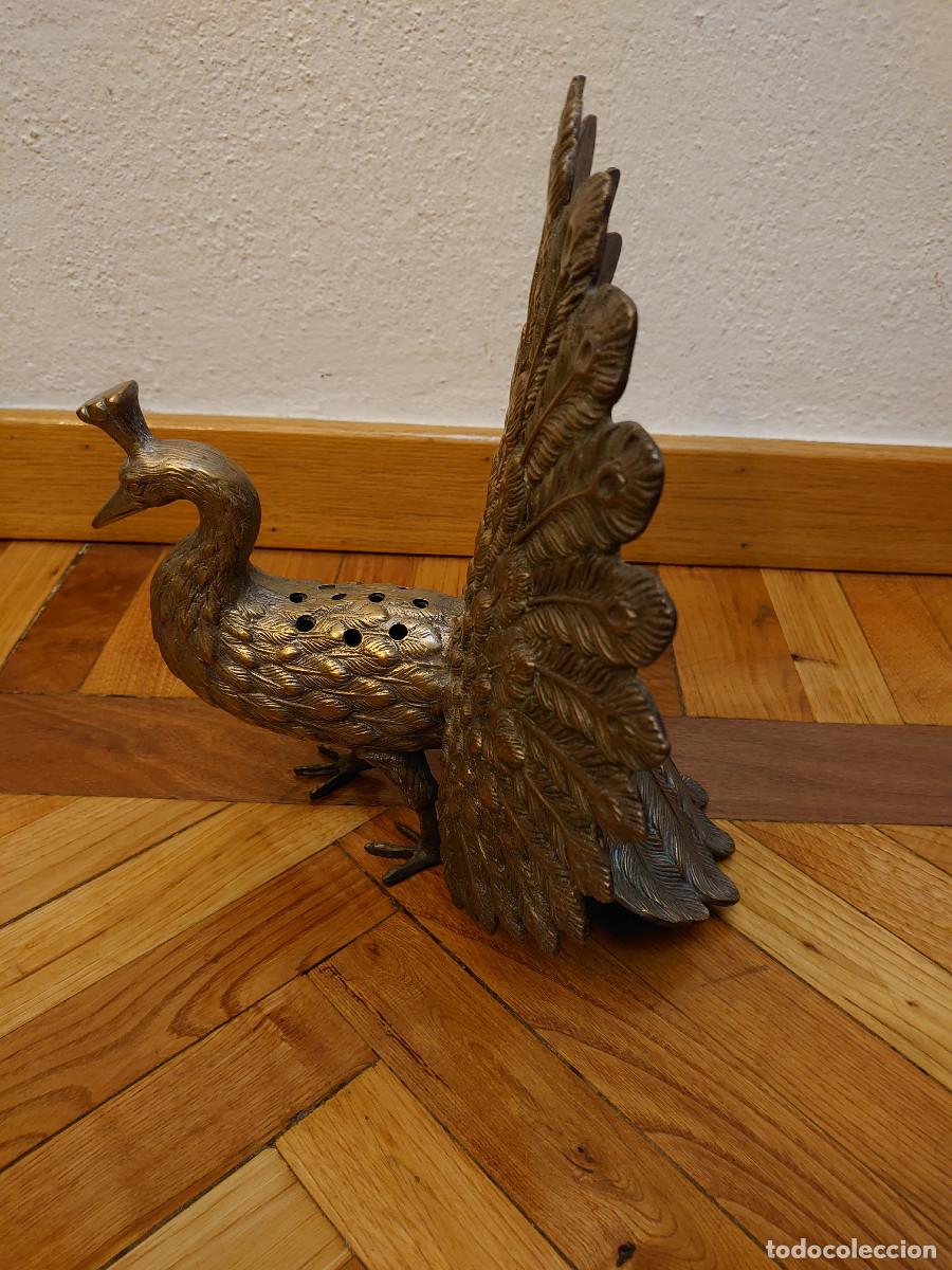 Vintage: Pavo real de hierro fundido - Foto 4