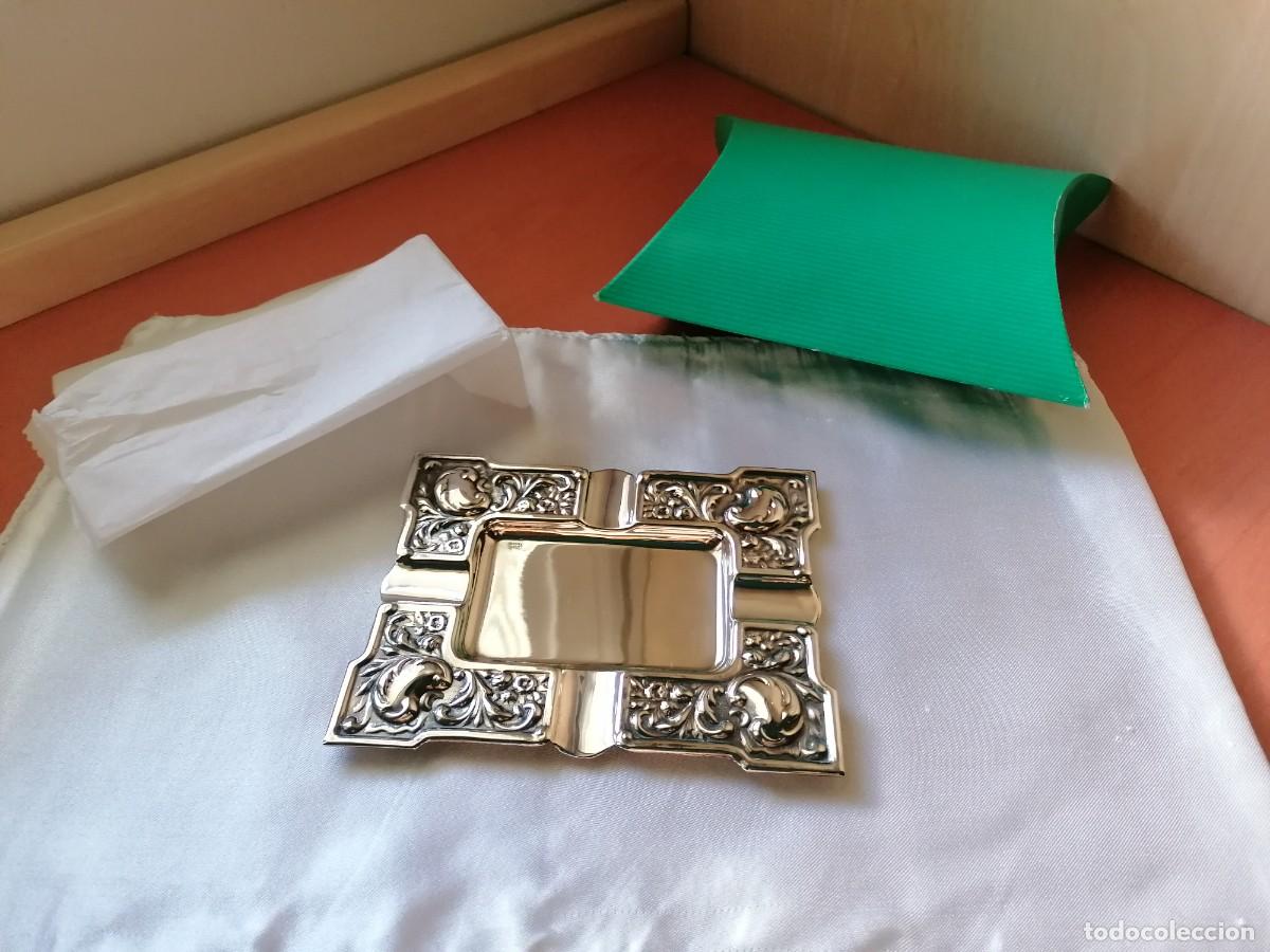 Vintage: Cenicero de alpaca, nuevo - Foto 1