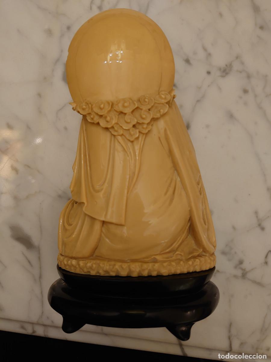 Vintage: Figura de resina asiatico. - Foto 5