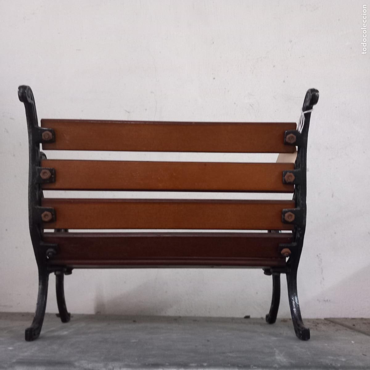 Vintage: Banco madera forja 25x22 cm - Foto 4