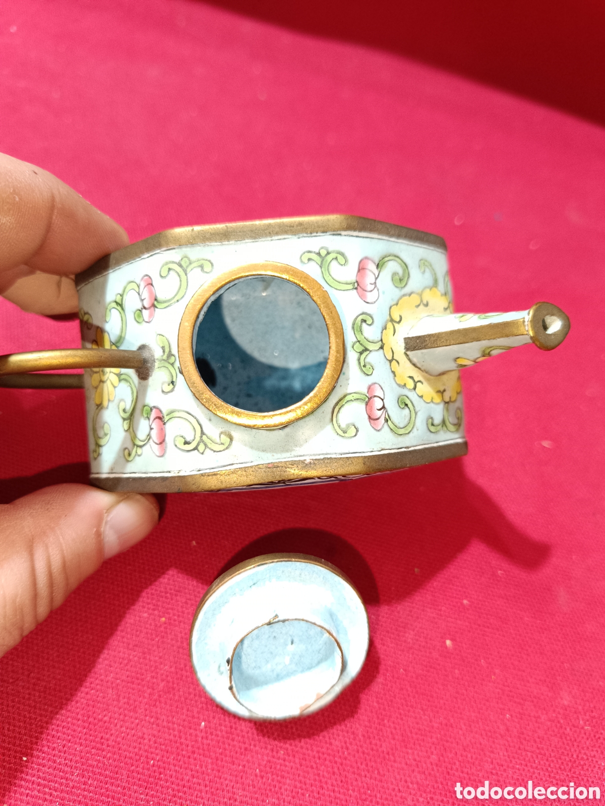 Vintage: Tetera oriental en esmalte Cloissone - Foto 3