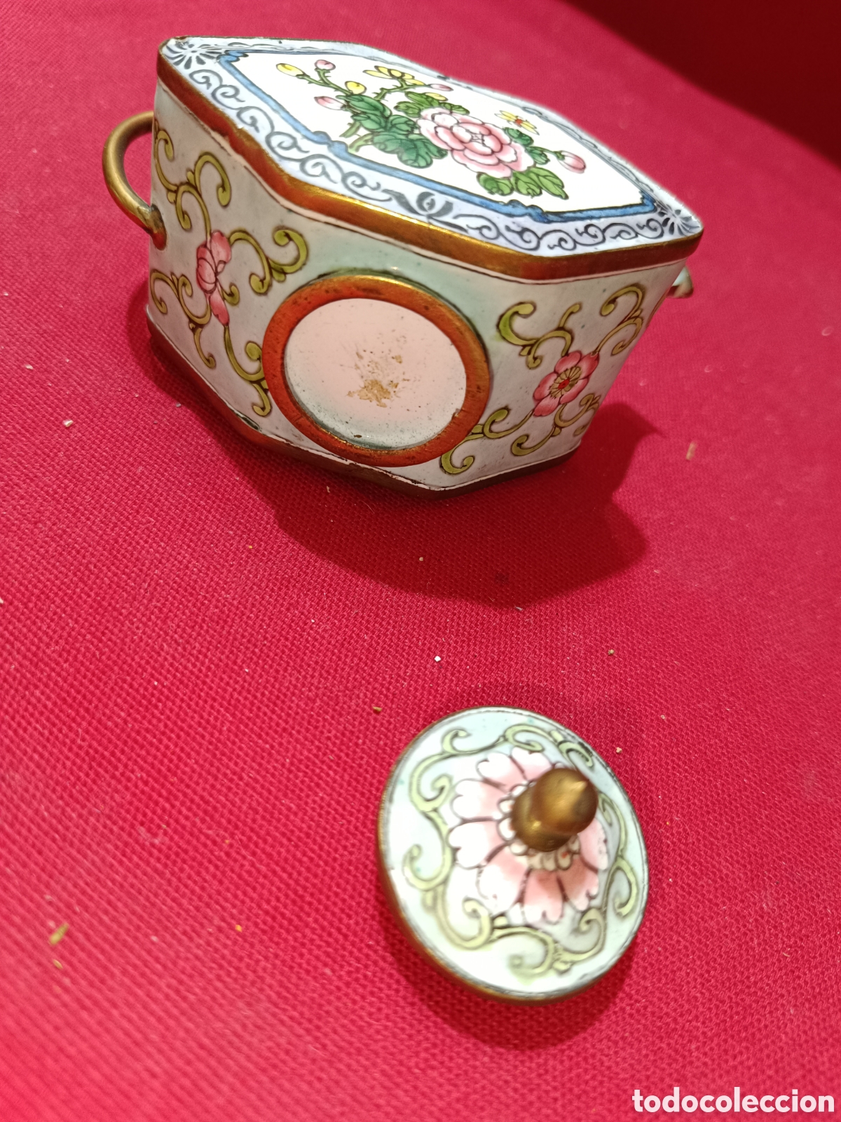 Vintage: Tetera oriental en esmalte Cloissone - Foto 4
