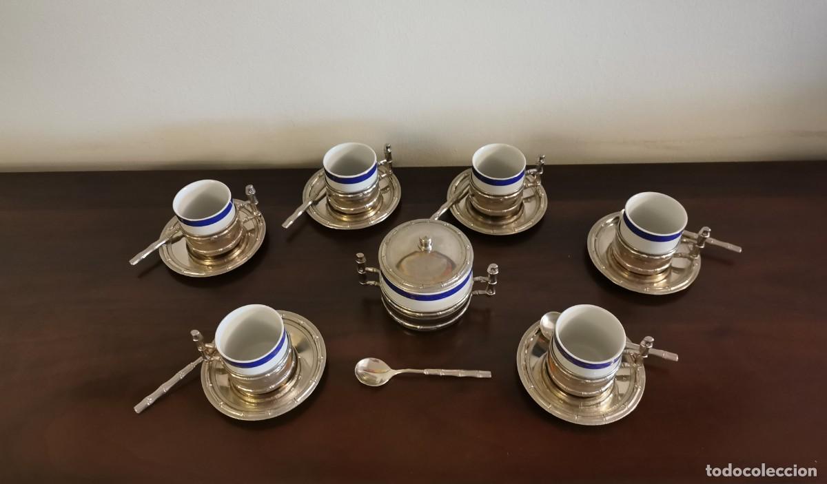 Vintage: TAZAS DE CAFE Y BANDEJA - Foto 2