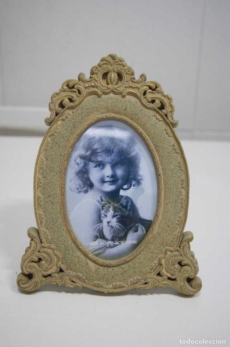 Vintage: Marco para foto madera de forma ovalada - Foto 2