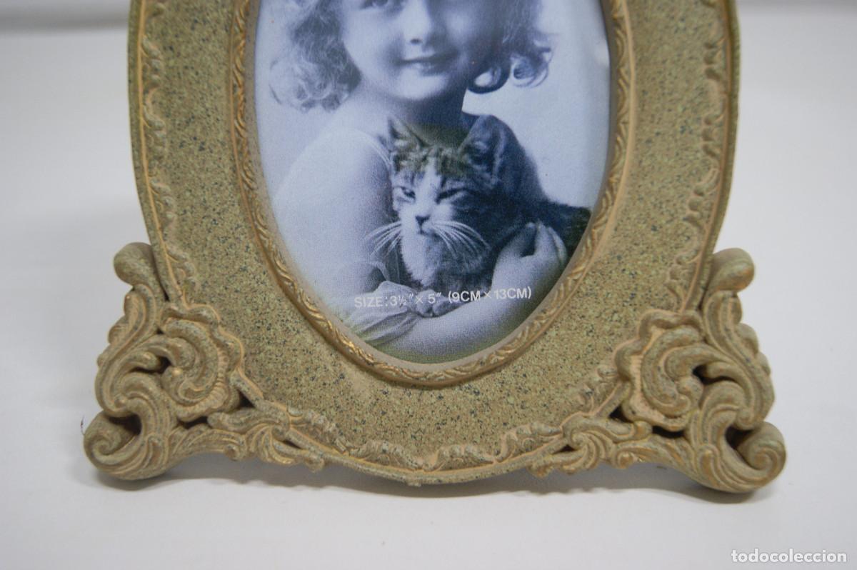Vintage: Marco para foto madera de forma ovalada - Foto 5