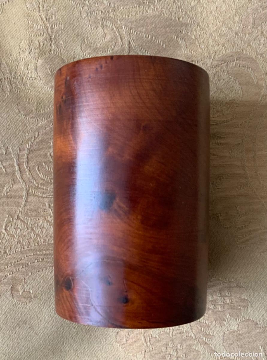 Vintage: PORTA L&Aacute;PICES MADERA RA&Iacute;Z DE TUYA - Foto 1