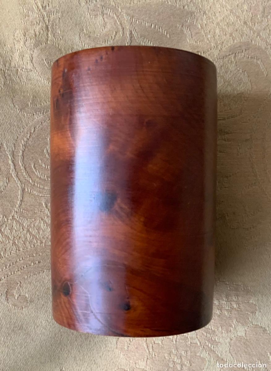 Vintage: PORTA L&Aacute;PICES MADERA RA&Iacute;Z DE TUYA - Foto 2