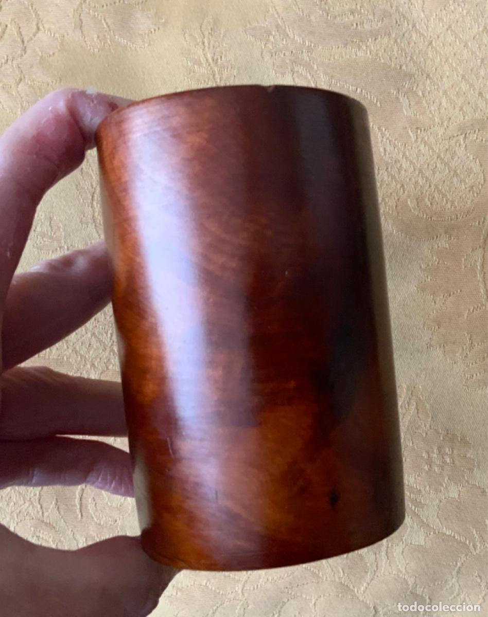Vintage: PORTA L&Aacute;PICES MADERA RA&Iacute;Z DE TUYA - Foto 4