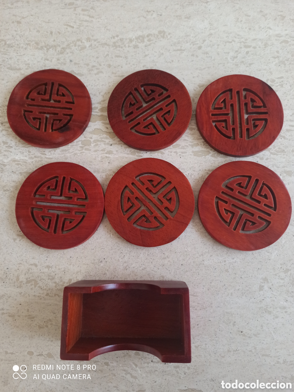 Vintage: Posavasos de madera - Foto 2