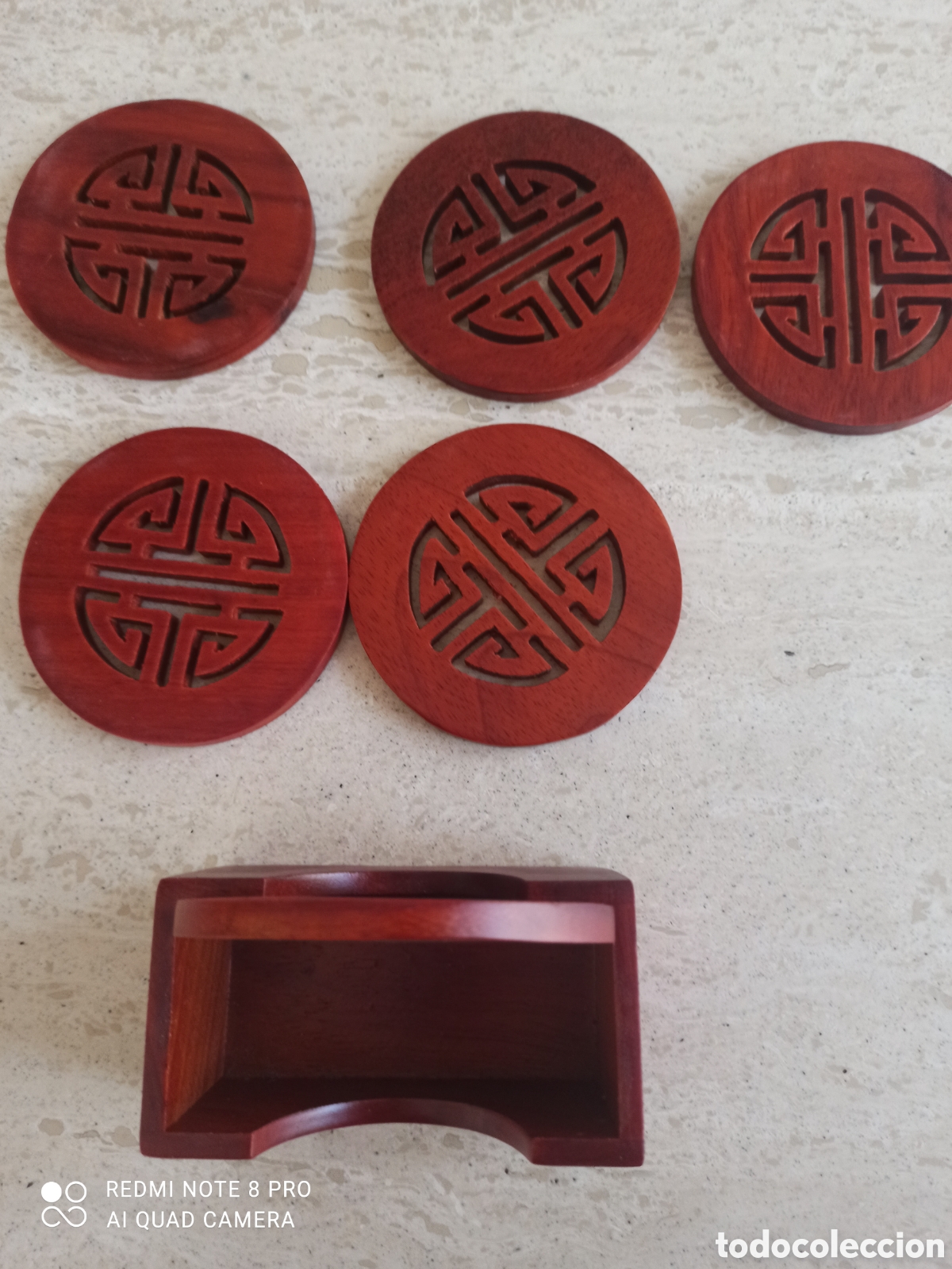 Vintage: Posavasos de madera - Foto 3