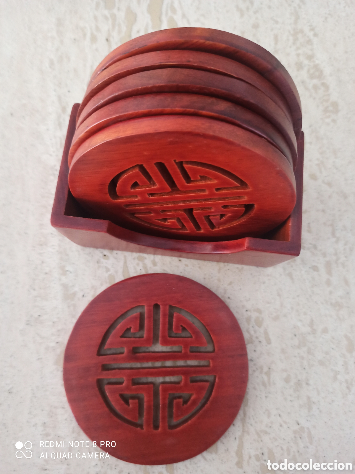 Vintage: Posavasos de madera - Foto 4