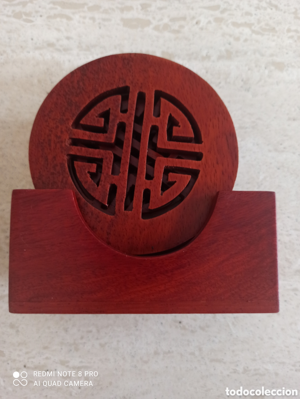 Vintage: Posavasos de madera - Foto 1