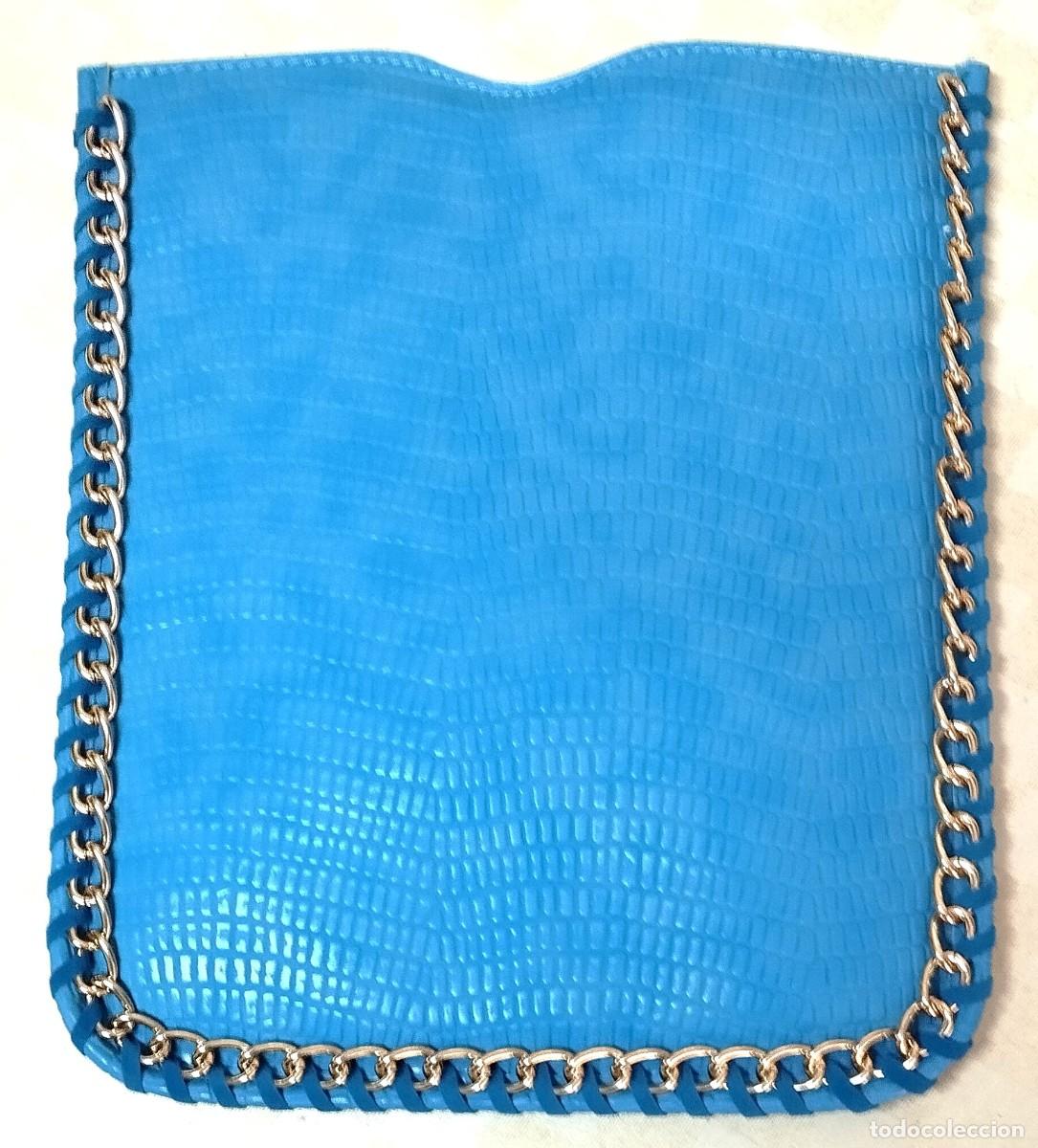 Vintage: Tablet funda polipiel, azul - Foto 2