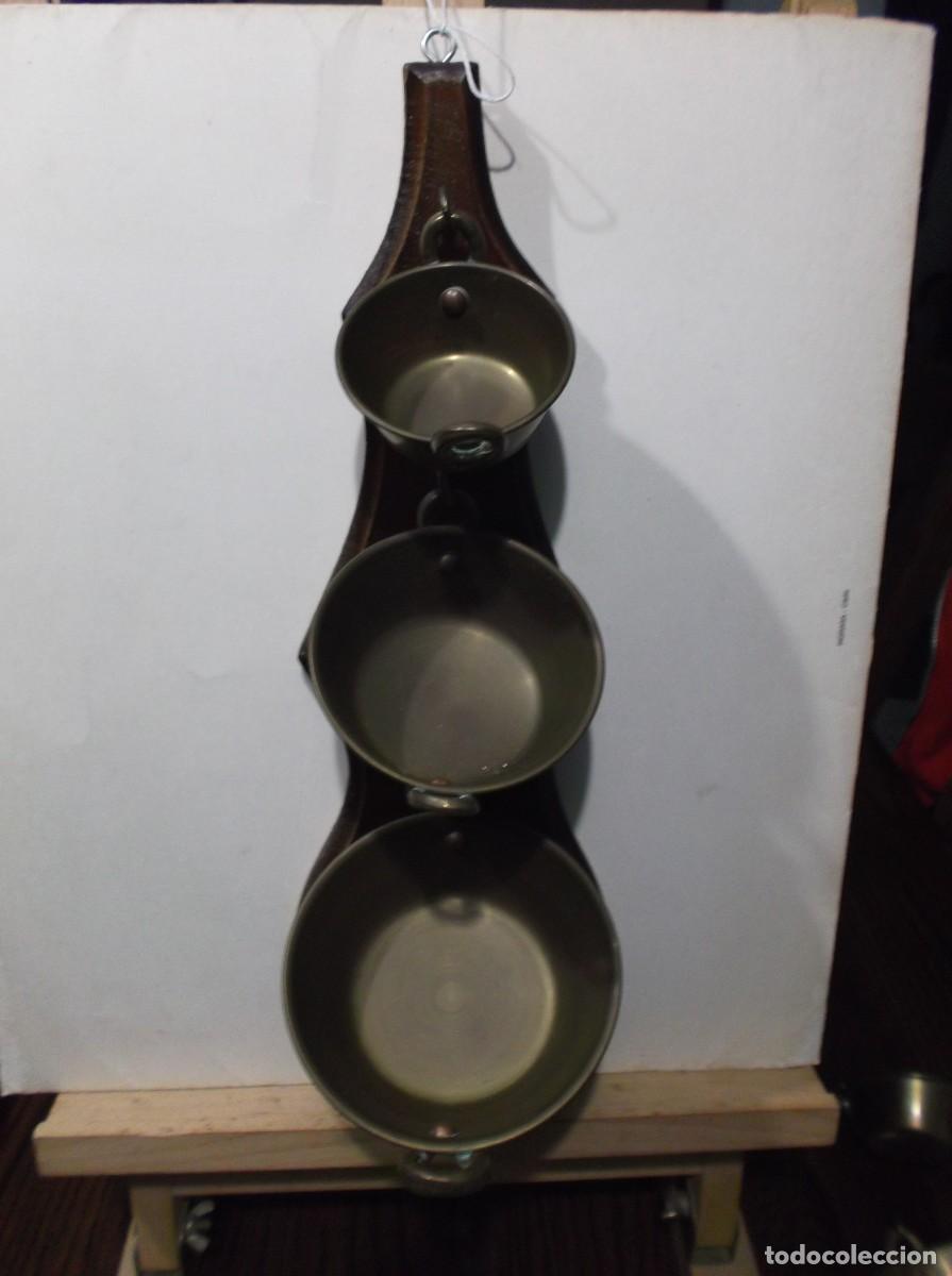 Vintage: TRES CACEROLAS DE BRONCE. - Foto 1