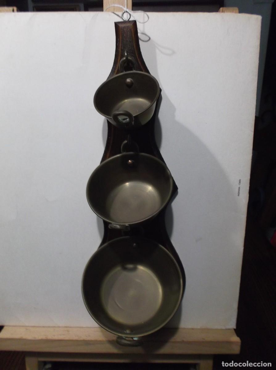 Vintage: TRES CACEROLAS DE BRONCE. - Foto 2