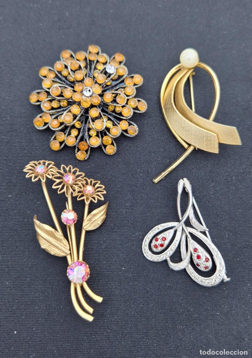 Vintage: Broches vintage, joyas para mujer Espa&ntilde;a siglo XIX. Lote de 4 piezas