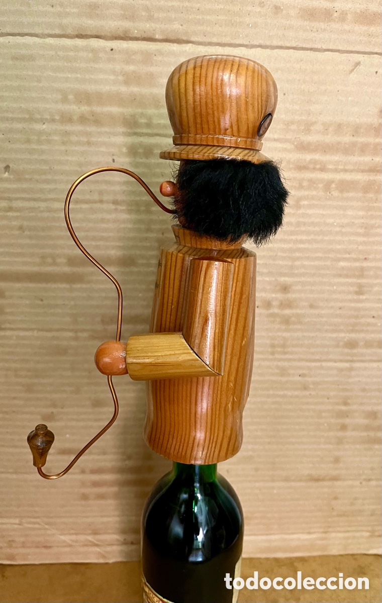 Vintage: ADORNO PARA BOTELLA DE MADERA - Foto 8