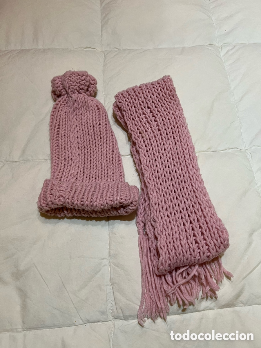 Vintage: Conjunto gorro y bufanda ni&ntilde;a - Foto 1